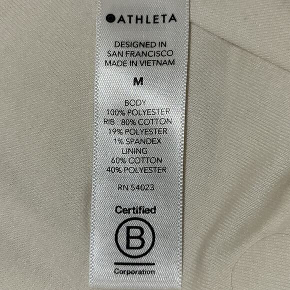 Athleta Women's Sherpa Bomber Coat Jacket - Willow Fleece, Size M - Picture 4 of 6